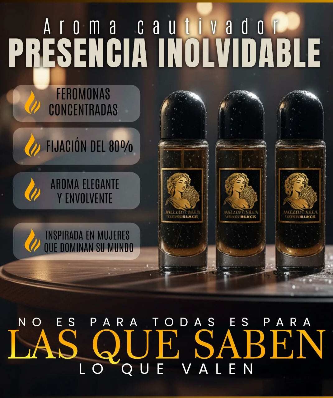 MILLONARIA - PERFUME ACTIVADOR DE SENSUALIDAD + CONFIANZA